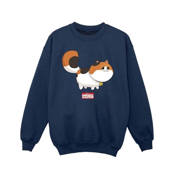 Disney Girls Big Hero 6 Baymax Kitten Pose Sweatshirt