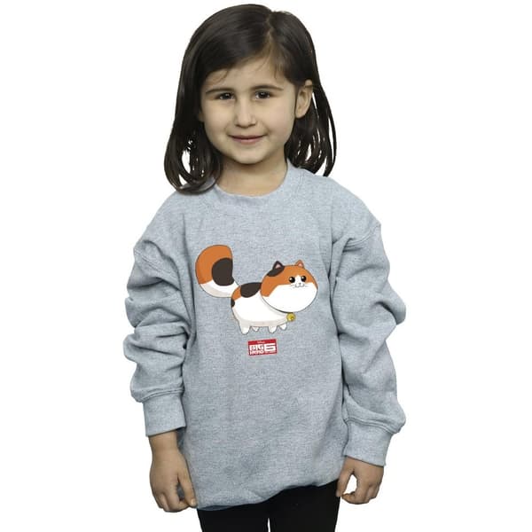 Disney Girls Big Hero 6 Baymax Kitten Pose Sweatshirt