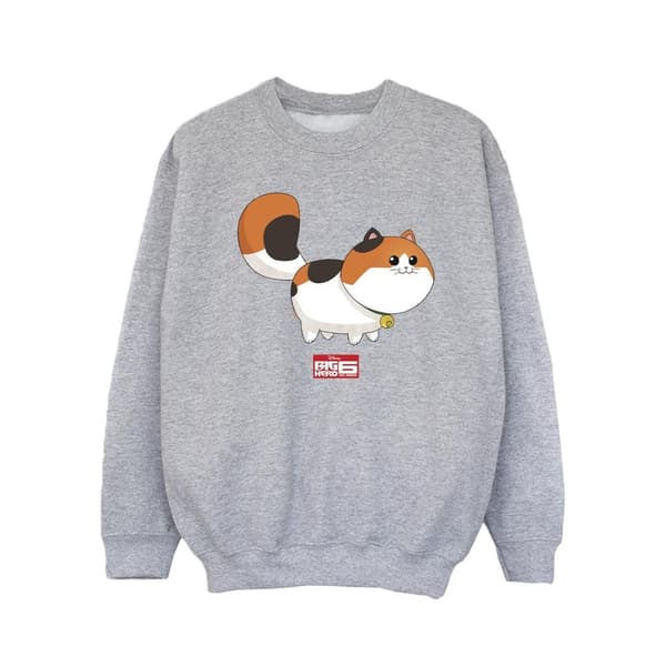Disney Girls Big Hero 6 Baymax Kitten Pose Sweatshirt