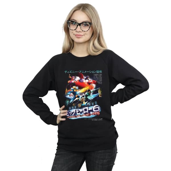 Disney Womens/Ladies Big Hero 6 Anime Cover Sweatshirt