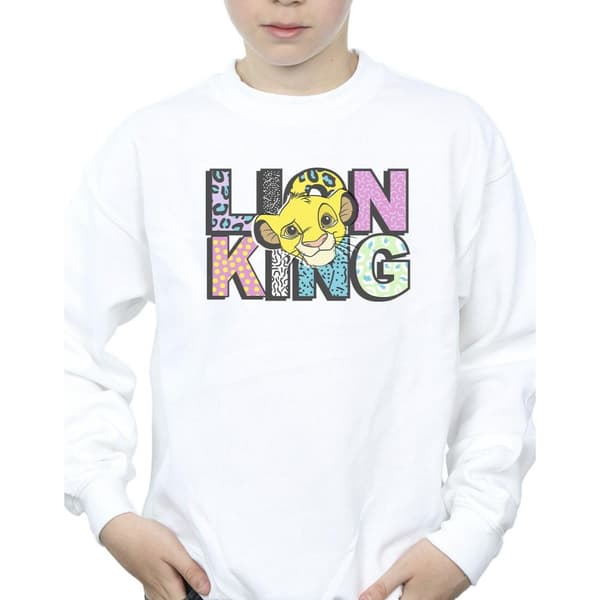 Disney Boys The Lion King Pattern Logo Sweatshirt