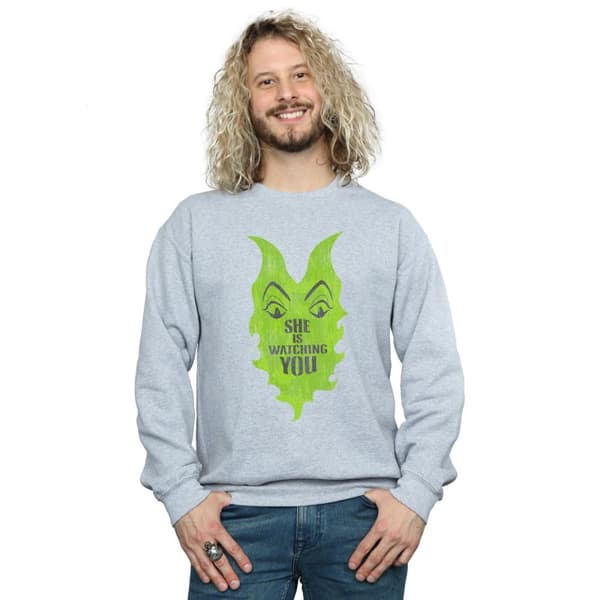 Disney Mens The Descendants Maleficent She Is Watching Sweatshirt