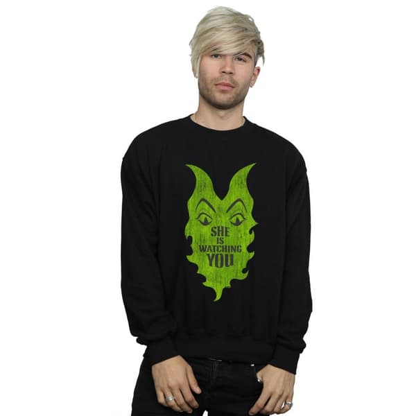 Disney Mens The Descendants Maleficent She Is Watching Sweatshirt