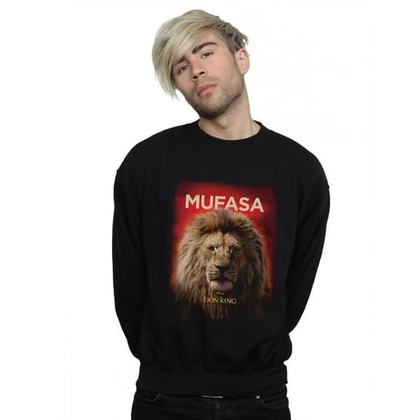 Disney Mens The Lion King Movie Mufasa Poster Sweatshirt