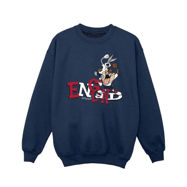 Looney Tunes Girls Bugs & Taz England Sweatshirt
