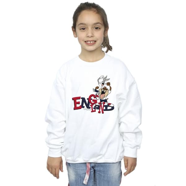 Looney Tunes Girls Bugs & Taz England Sweatshirt