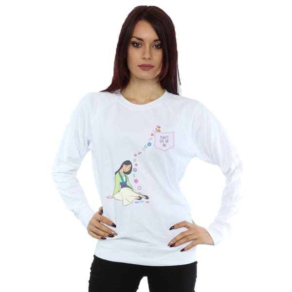 Disney Mulan Always Here For You - Sweatshirt för kvinnor/damer