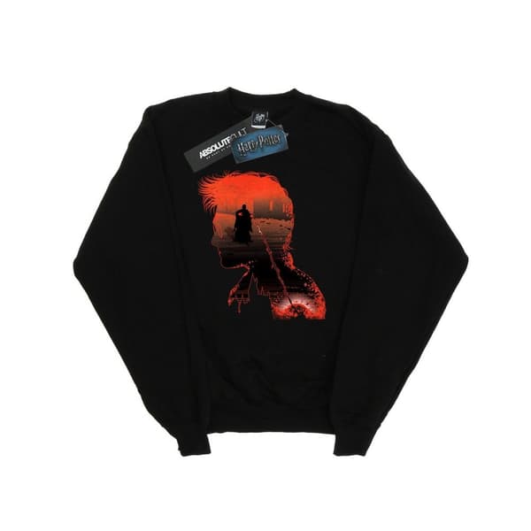 Harry Potter Girls Battle Silhouette Sweatshirt Black 7-8 Years