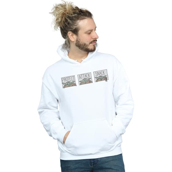 Star Wars Mens The Mandalorian The Child Tiles Hoodie