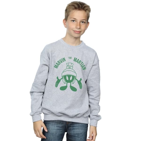 Looney Tunes Pojkar Marvin The Martian - Sweatshirt med stort huvud