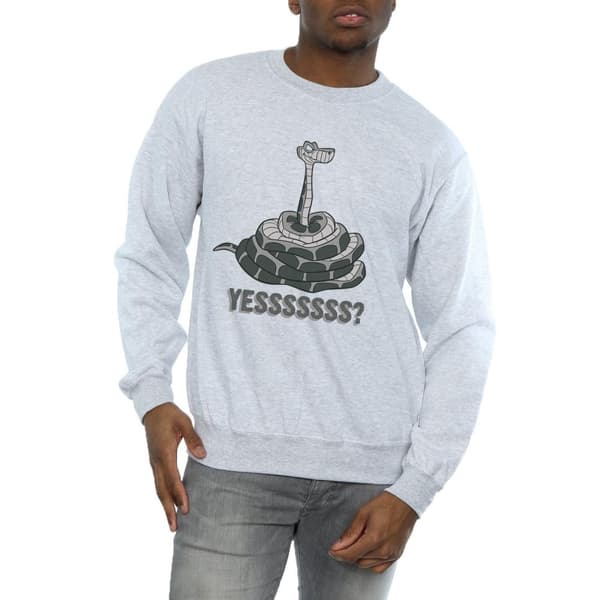 Disney Mens The Jungle Book Kaa Yesssss Sweatshirt