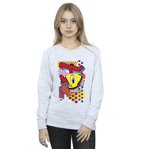 Looney Tunes Womens/Ladies Tweety Pop Art Sweatshirt