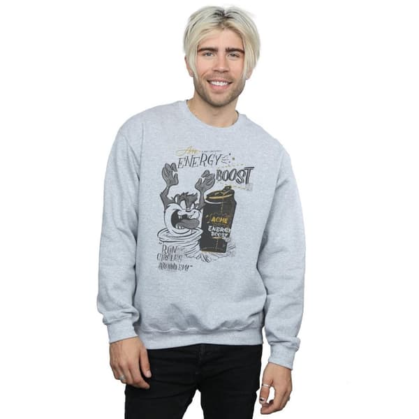 Looney Tunes Mens Taz Energy Boost Sweatshirt
