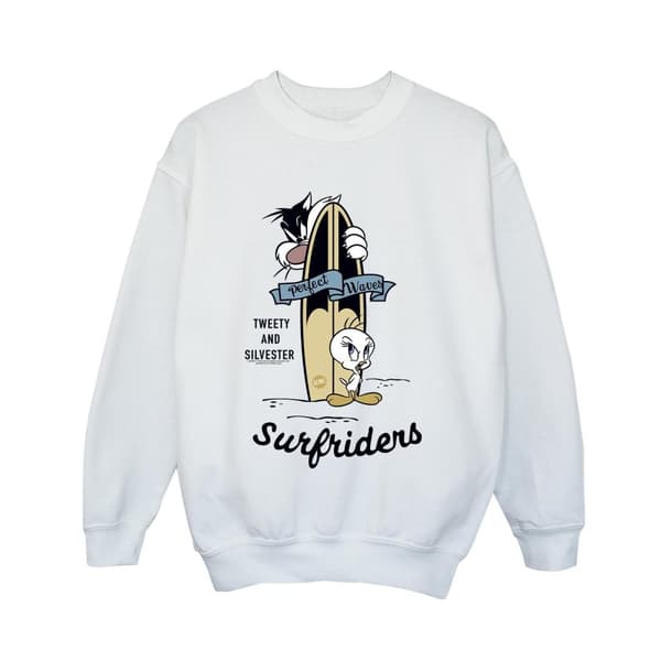 Looney Tunes Boys Tweety And Sylvester Perfect Waves Sweatshirt