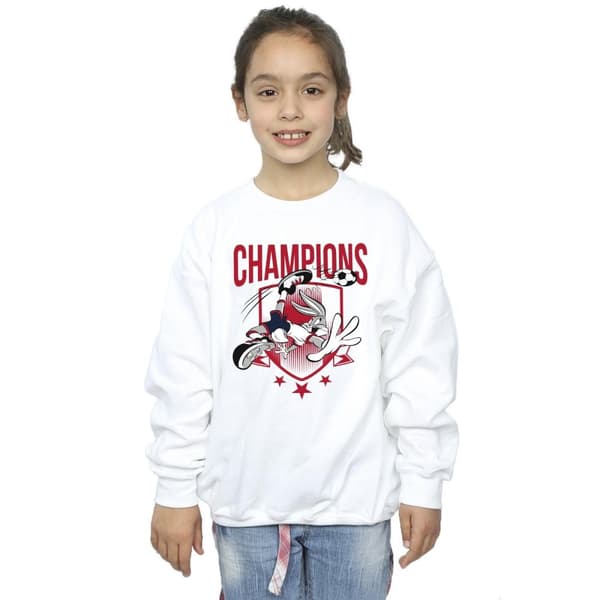 Looney Tunes Sweatshirt för flickor Bugs Bunny Champions