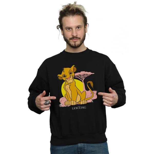 Disney Mens The Lion King Simba Pastel Sweatshirt