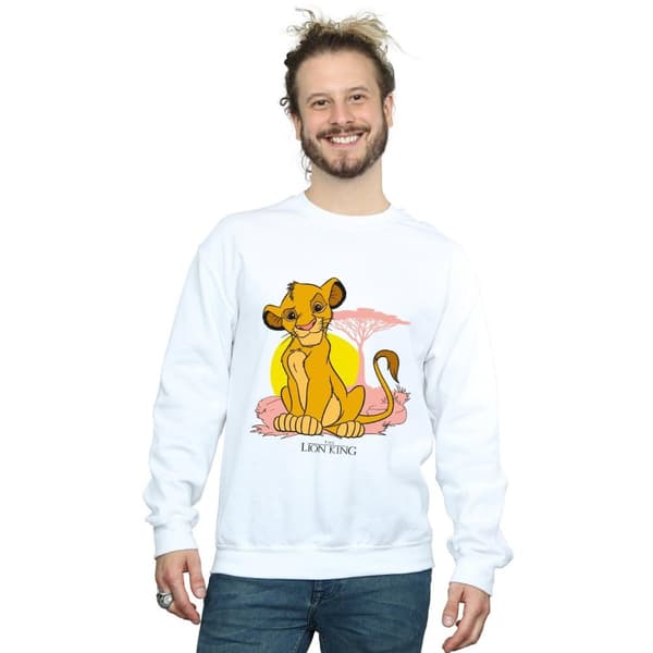 Disney Mens The Lion King Simba Pastel Sweatshirt