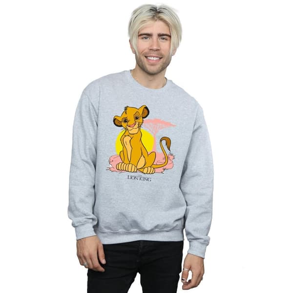 Disney Mens The Lion King Simba Pastel Sweatshirt