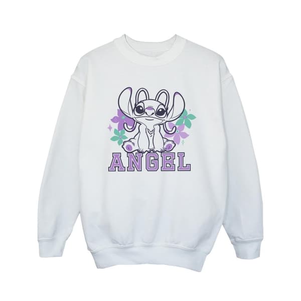 Disney Girls Lilo & Stitch Angel Sweatshirt White 3-4 Years