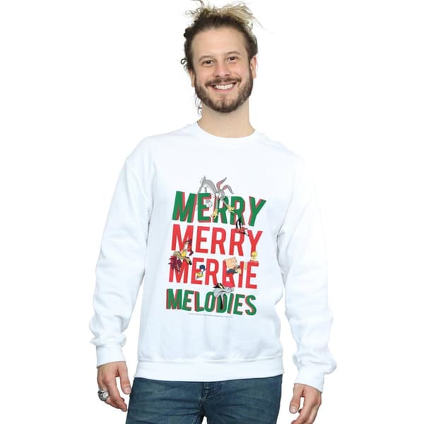 Looney Tunes Mens Merry Merrie Melodies Sweatshirt