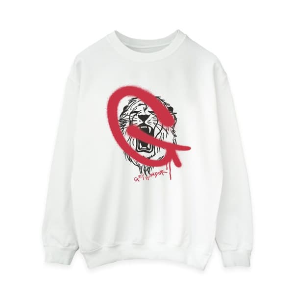 Harry Potter Womens/Ladies Gryffindor Pop Spray Sweatshirt White S