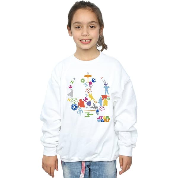Star Wars Girls Silhouette Collage Sweatshirt