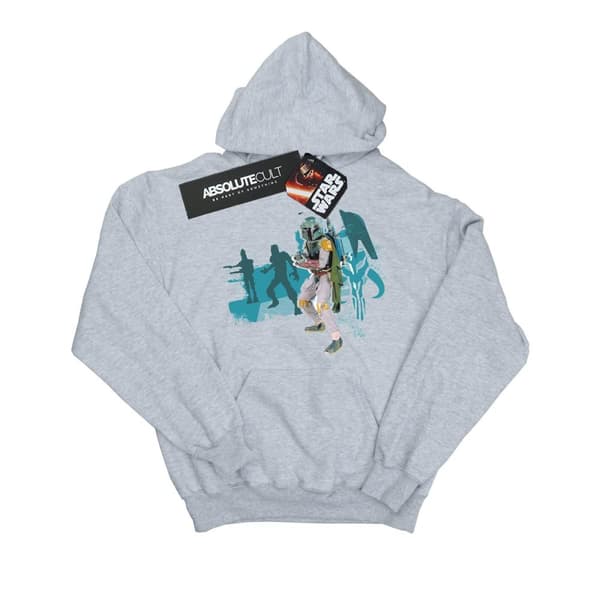 Star Wars Mens Boba Fett Modern Hoodie