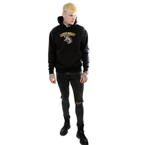 Harry Potter Hufflepuff Sport Emblem Hoodie för herrar