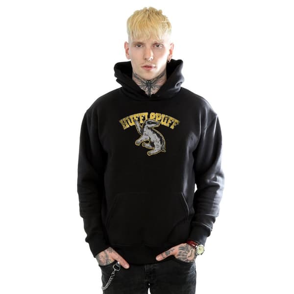 Harry Potter Hufflepuff Sport Emblem Hoodie för herrar
