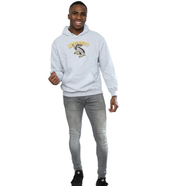 Harry Potter Hufflepuff Sport Emblem Hoodie för herrar