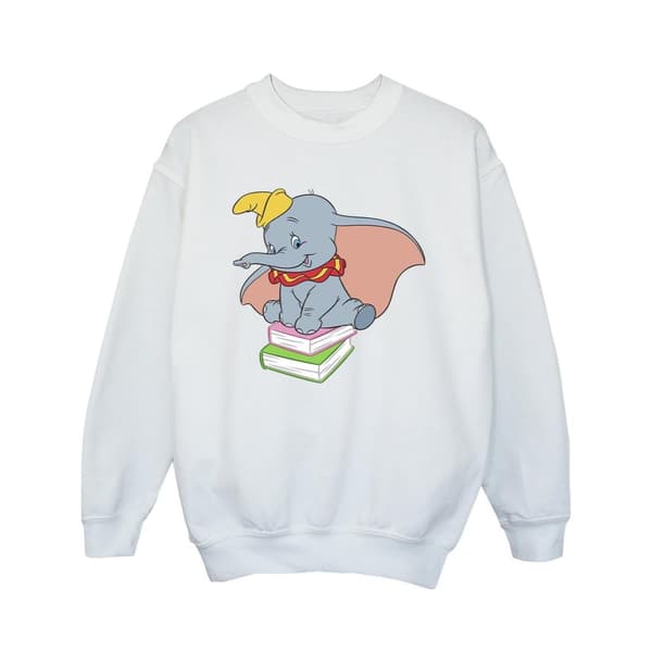 Disney Tröja för flickor Dumbo sitter på böcker