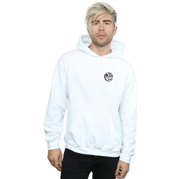 Star Wars Mens Death Star Chest Print Hoodie
