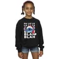 Miniatyrbild 2 av 3: Disney Lilo And Stitch Christmas Blah Blah Blah Sweatshirt för flickor