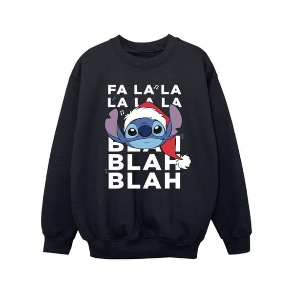 Disney Lilo And Stitch Christmas Blah Blah Blah Sweatshirt för flickor