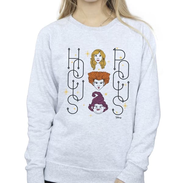 Disney Womens/Ladies Hocus Pocus Faces Sweatshirt
