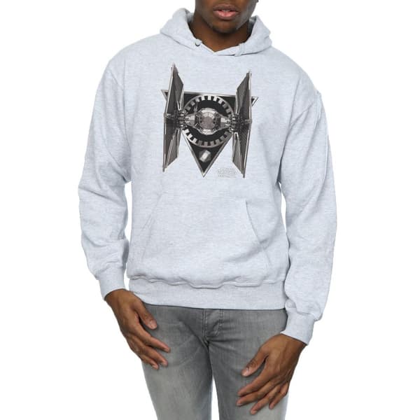 Star Wars Mens The Last Jedi TIE Fighter Hoodie