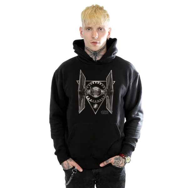 Star Wars Mens The Last Jedi TIE Fighter Hoodie