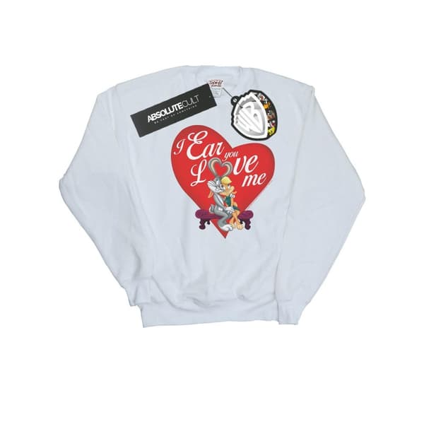 Looney Tunes Womens/Ladies Bugs Bunny And Lola Valentine´s Day Love Me Sweatshirt