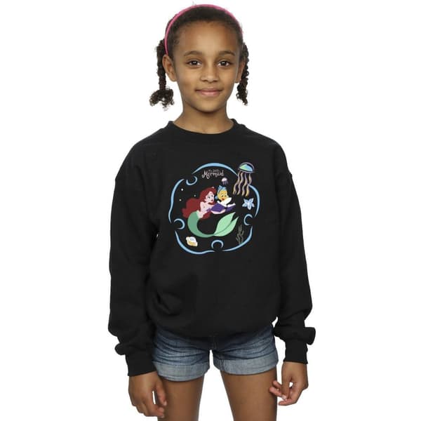 Disney Girls The Little Mermaid Reading A Book Sweatshirt