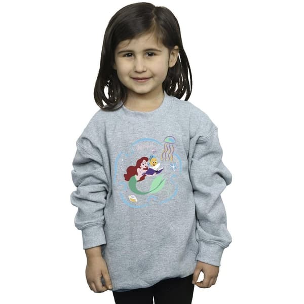 Disney Girls The Little Mermaid Reading A Book Sweatshirt