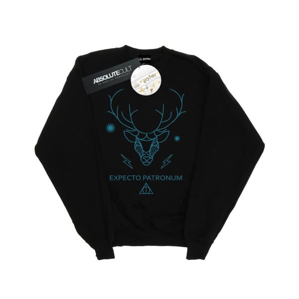 Harry Potter Womens/Ladies Expecto Patronum Sweatshirt Black M