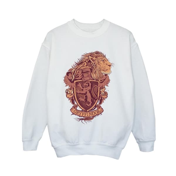 Harry Potter Boys Gryffindor Sketch Crest Sweatshirt