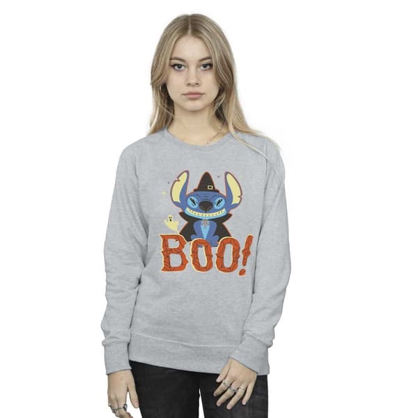 Disney Womens/Ladies Lilo & Stitch Boo! Sweatshirt