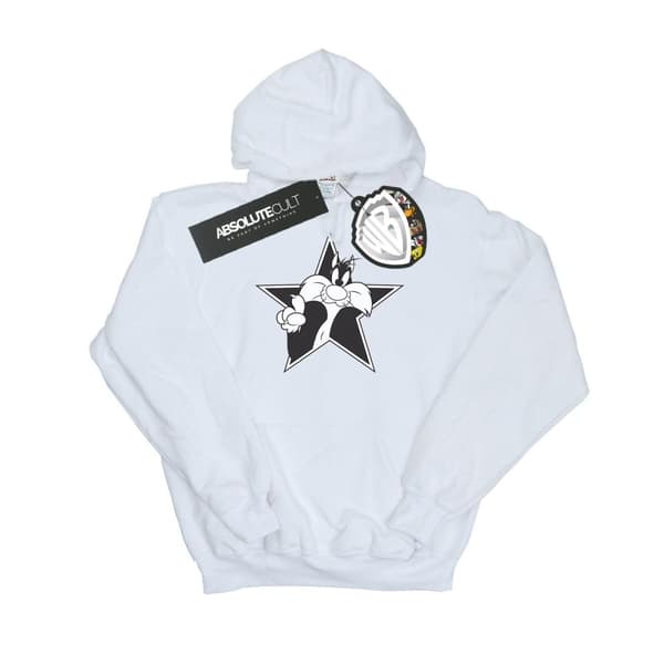 Looney Tunes Womens/Ladies Sylvester Mono Star Hoodie