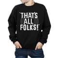 Miniatyrbilde 3 av 5: Looney Tunes Boys That´s All Folks Text Sweatshirt