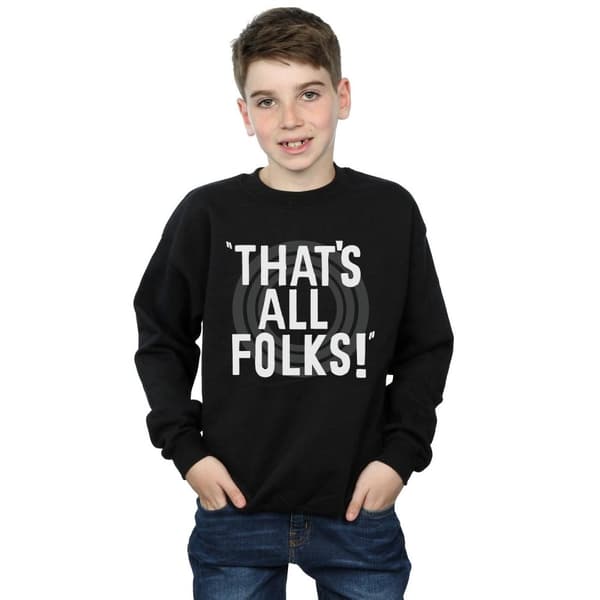 Looney Tunes Boys That´s All Folks Text Sweatshirt