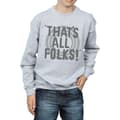Miniatyrbilde 3 av 5: Looney Tunes Boys That´s All Folks Text Sweatshirt