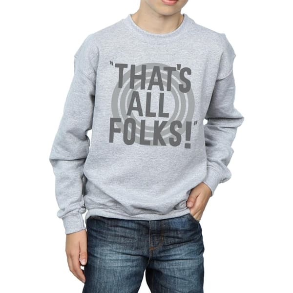 Looney Tunes Boys That´s All Folks Text Sweatshirt