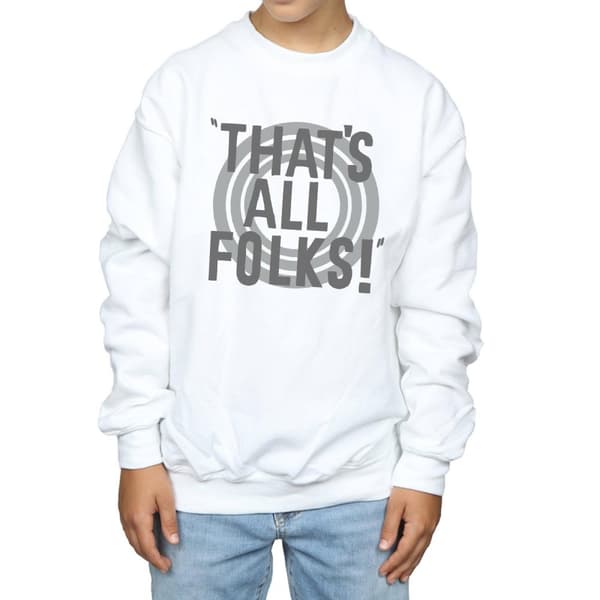 Looney Tunes Boys That´s All Folks Text Sweatshirt