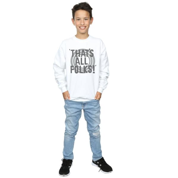 Looney Tunes Boys That´s All Folks Text Sweatshirt